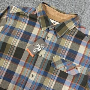 Legendary Whitetails Flannel Shirt Mens Large Buck Camp Long Sleeve Plaid NWT